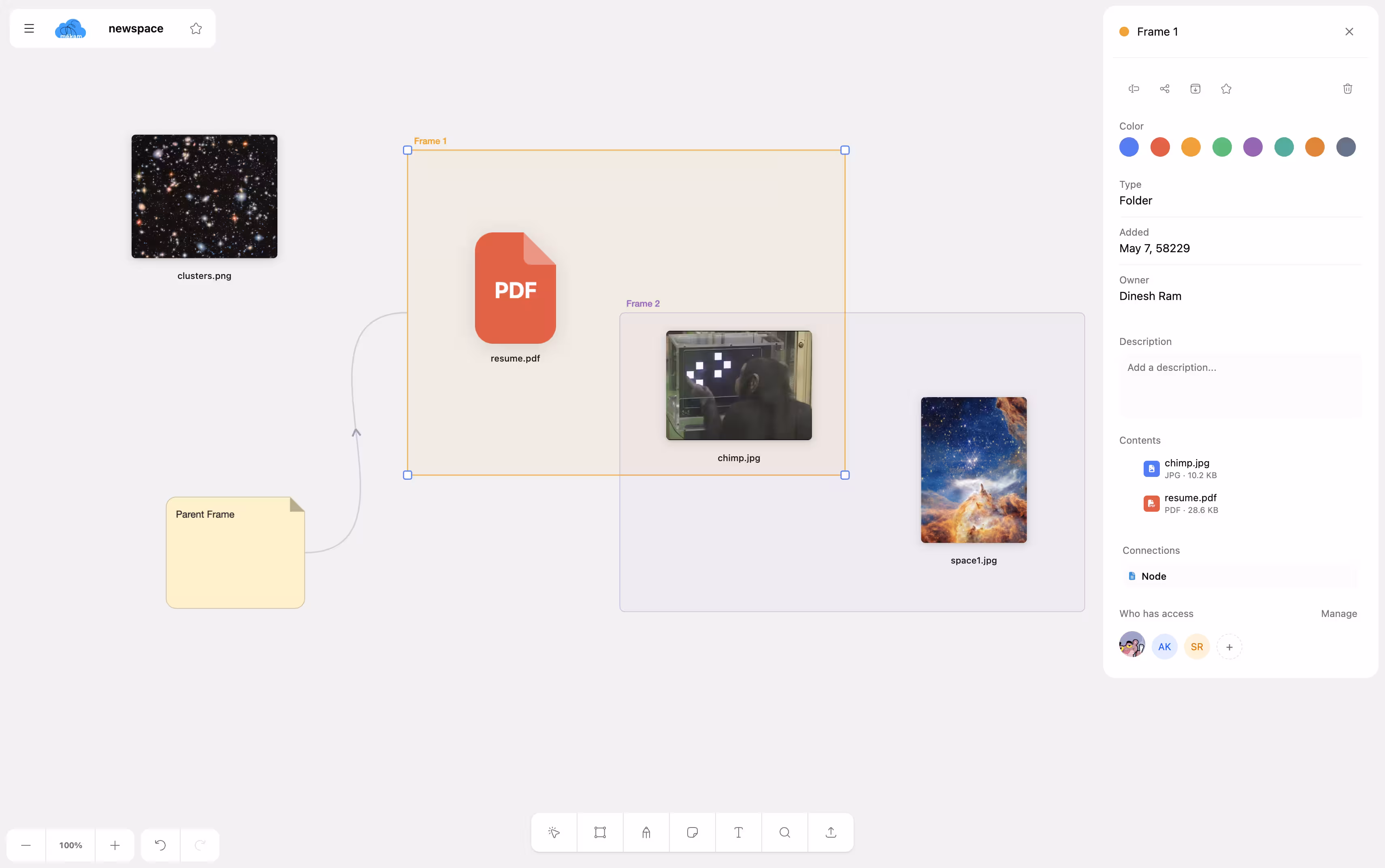 Mēkamstore spatial file organization dashboard