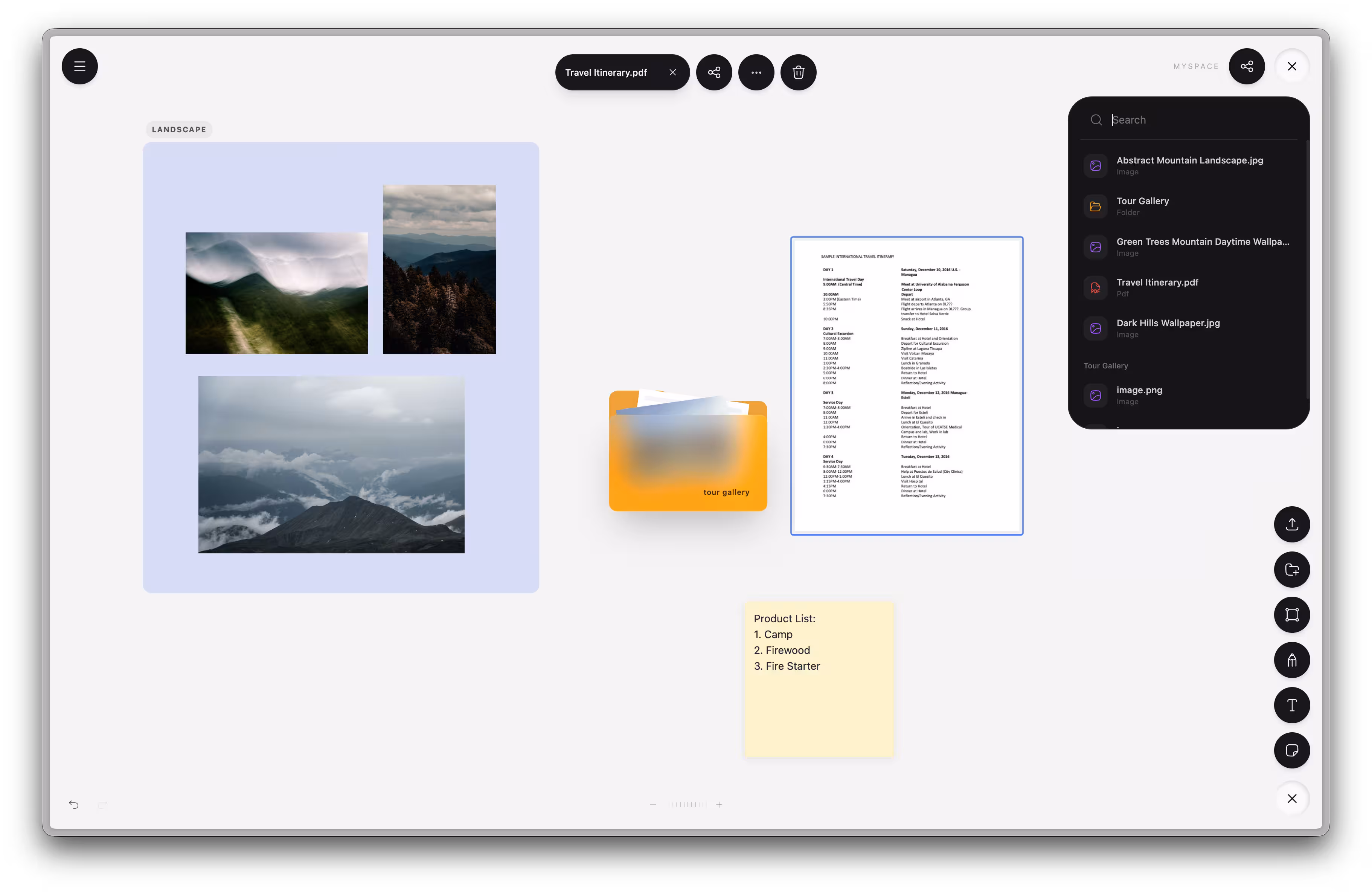 Mēkamstore spatial file organization dashboard